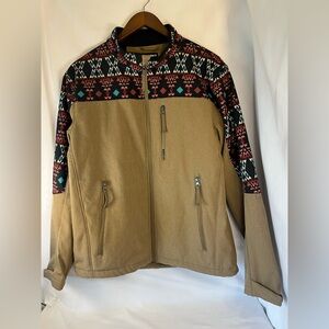 Hooey Men’s Tan and Patterned Lightweight Jacket